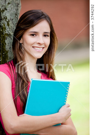 Female student smiling Female student smiling 3744292