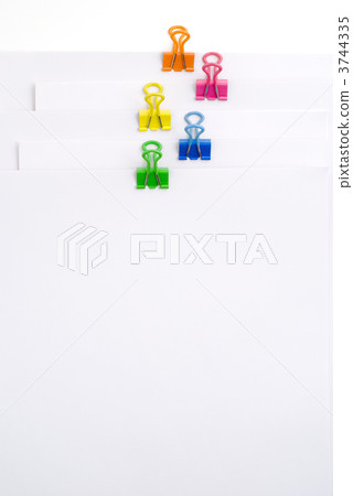 Paper and colorful turn clip Paper and colorful turn clip 3744335