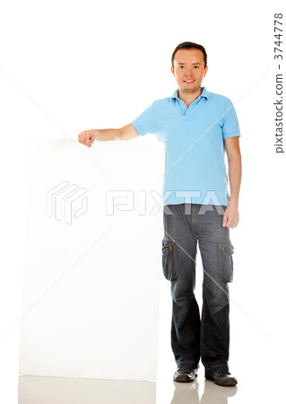 Man with banner 3744778