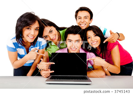 People with a laptop People with a laptop 3745143