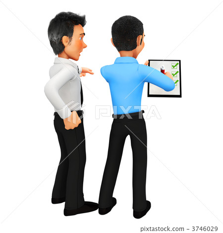 3D business men - puzzle assembling 3D business men - puzzle assembling 3746029