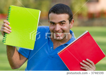 Happy male student smiling Happy male student smiling 3746599