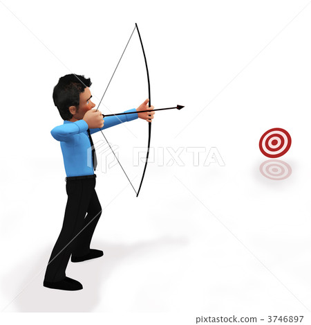 3D target shooting - Stock Illustration [3746897] - PIXTA