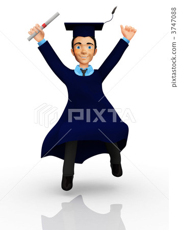 3D Happy graduate 3747088