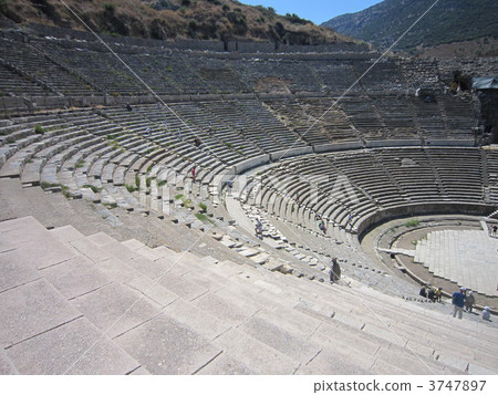 Ancient ruins of Ephesus (Great Theater) in Turkey Ancient ruins of Ephesus (Great Theater) in Turkey 3747897
