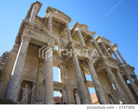 Turkish, ancient libraries of Ephesus (Kelsus Library) 3747900
