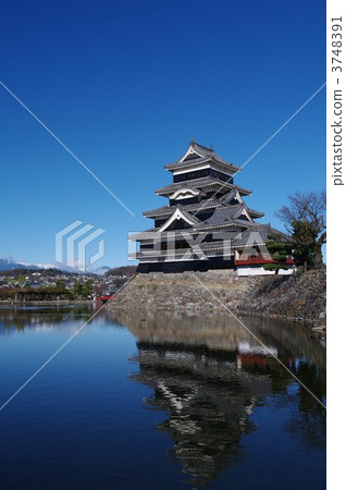 國寶珍品松本城和北阿爾卑斯山 國寶珍品松本城和北阿爾卑斯山 3748391