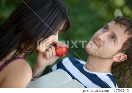Couple at the park Couple at the park 3750145