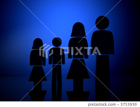 backlit family illustration 3753930