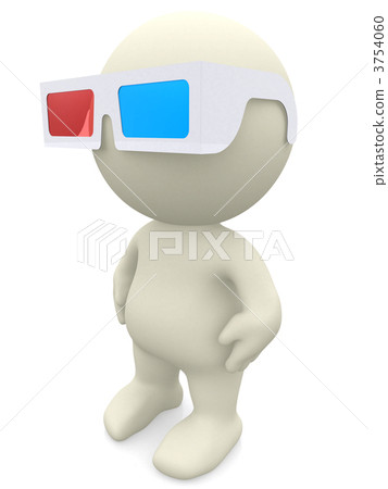 Guy with 3D glasses 3754060