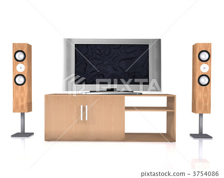 home theatre system on white home theatre system on white 3754086