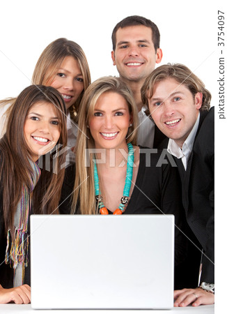 Business people with a computer Business people with a computer 3754097