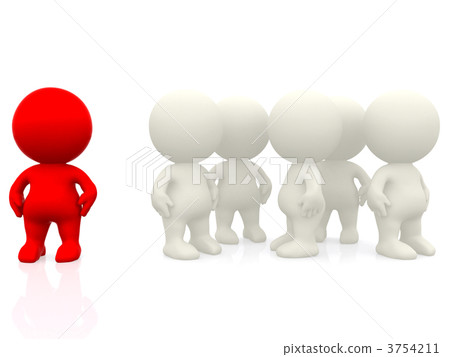 3d person standing out 3754211