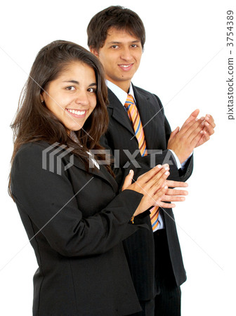 business people clapping business people clapping 3754389