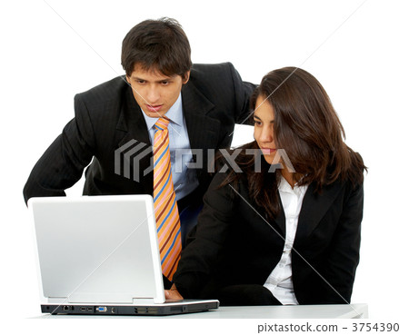 business people on a laptop business people on a laptop 3754390