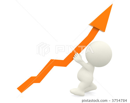 3d person holding an arrow 3d person holding an arrow 3754784