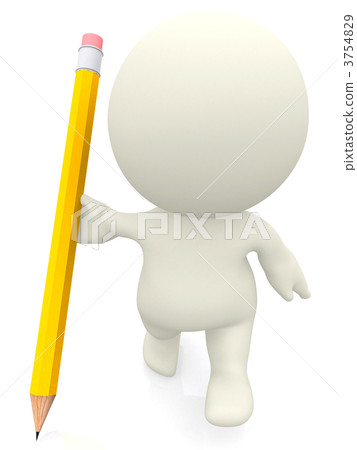 Writing with a pencil 3754829
