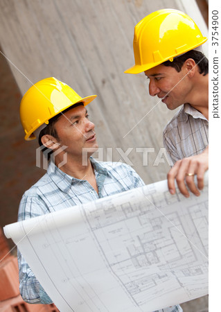 Architects at a construction site Architects at a construction site 3754900