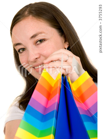 beautiful woman with shopping bags 3755293