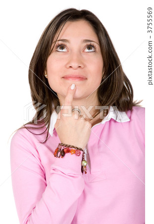 casual pensive woman 3755569