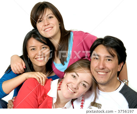 portrait of young friends portrait of young friends 3756197
