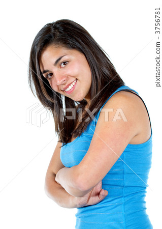 Casual woman smiling Casual woman smiling 3756781