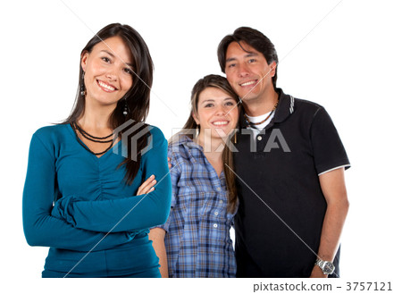 Casual people smiling Casual people smiling 3757121