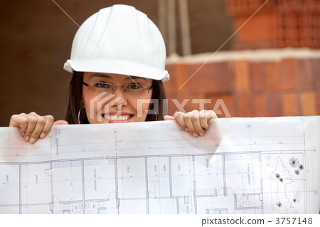 Engineer with a model 3757148