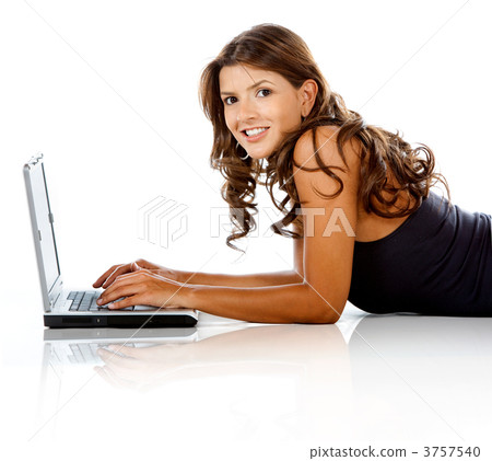 Woman with a laptop Woman with a laptop 3757540
