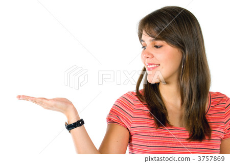 Woman holding something Woman holding something 3757869