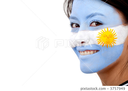Argentinian flag portrait Argentinian flag portrait 3757949