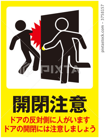 Open / Close Caution _ 019 3758157