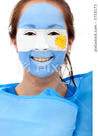 Argentinian flag portrait Argentinian flag portrait 3758173