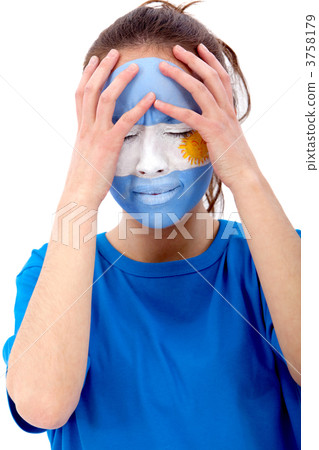 Argentinian flag portrait Argentinian flag portrait 3758179