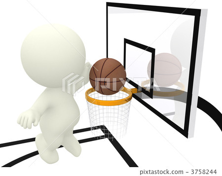 3d man playing basketball 3758244