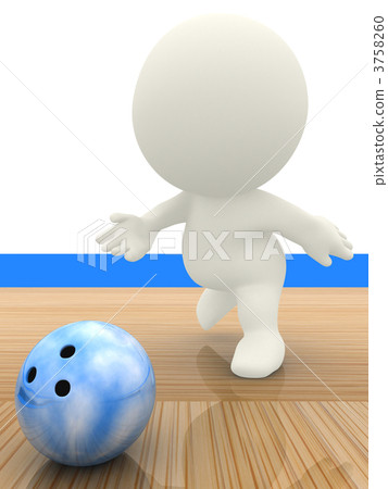 3D person bowling 3758260