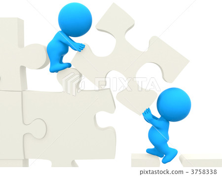3D men - puzzle assembling 3758338