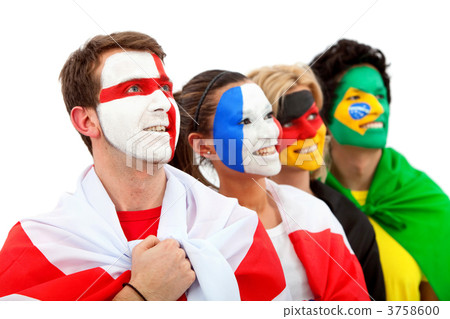 Football fans portrait 3758600