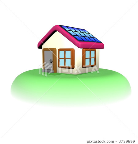 獨立式住宅 太陽能板 太陽能發電 3759699