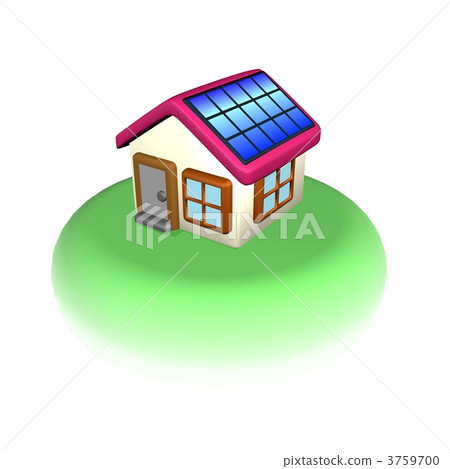 獨立式住宅 太陽能板 太陽能發電 3759700