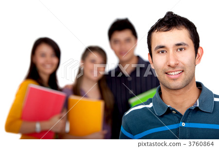 Man with a group of students 3760864