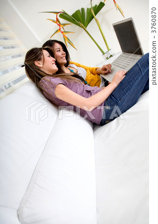 Women with a laptop Women with a laptop 3760870