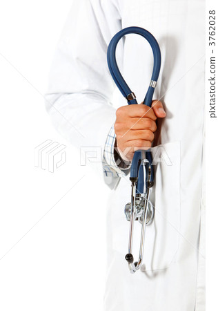 Doctor holding a stethoscope Doctor holding a stethoscope 3762028