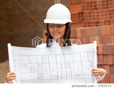 Engineer with a model 3763573