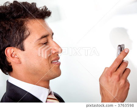 business man texting 3763598