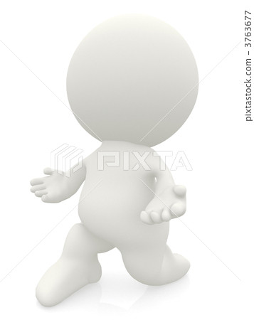 3D man declaring his love 3763677