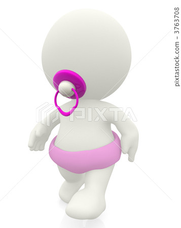3D baby walking 3D baby walking 3763708