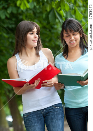 Students at the park 3765973