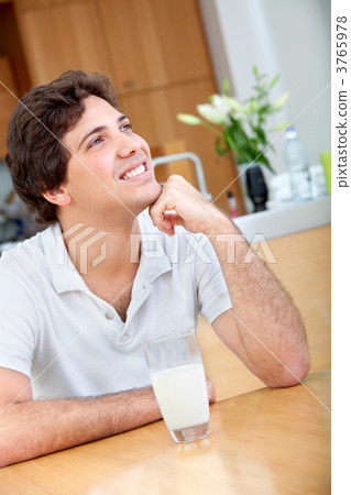 Man in breakfast Man in breakfast 3765978