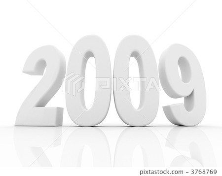 illustration 2009 year 3768769